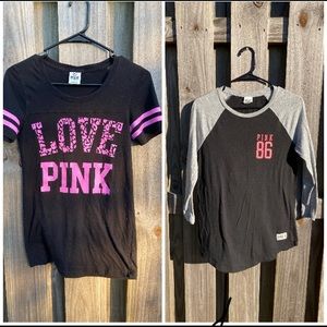 2 PINK Victoria’s Secret Shirts